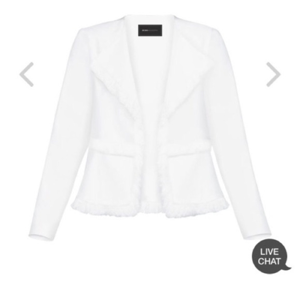 BCBGMaxaria Fringe Trimmed Blazer
